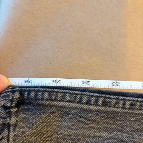 Vintage Levi’s Washed Black Straight Leg Jeans 26/27 90s Fit - Picture 7 of 8
